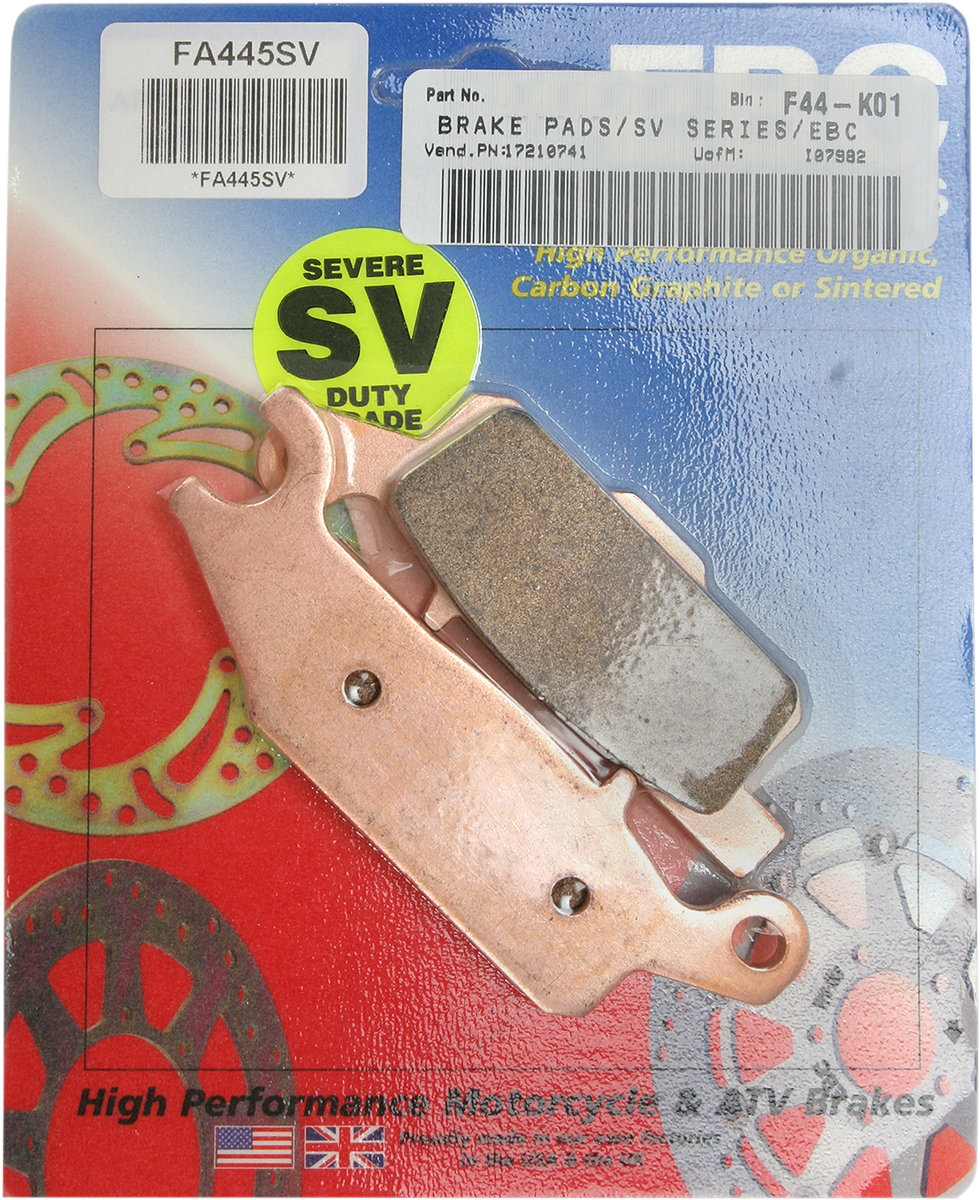 EBC SV Severe Duty Brake Pads - FA445SV FA445SV