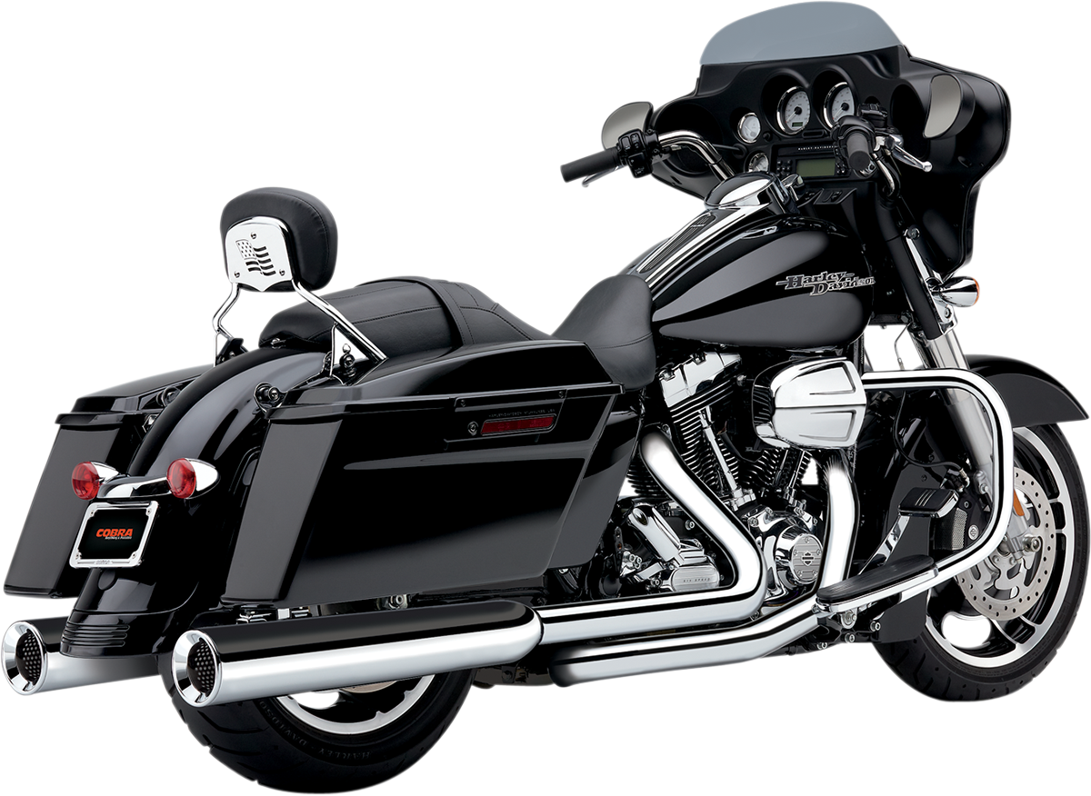 COBRA Power Flo Mufflers for '95-'16 FL - Chrome 6215