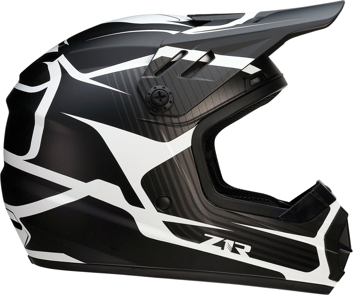 Z1R Youth Rise Helmet - Flame - Black - Large 0111-1441