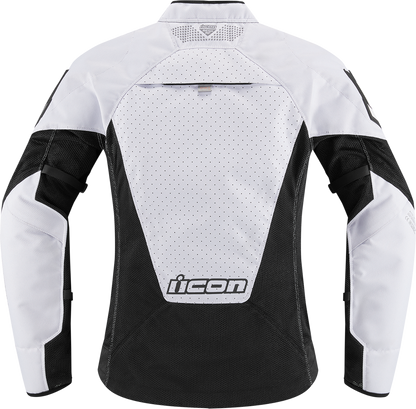 ICON Women's Mesh™ AF Jacket - White/Black - 2XL 2822-1495