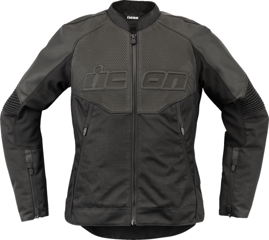 ICON Women's Overlord3™ CE Leather Jacket - Black - Medium 2813-1084