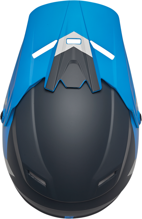 THOR Youth Sector Helmet - Chev - Blue/Light Gray - Medium 0111-1476