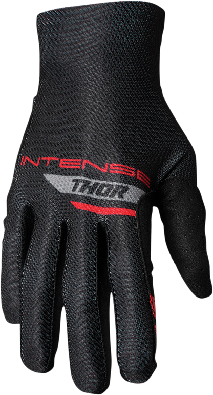 THOR Intense Team Gloves - Black/Red - XS 3360-0038