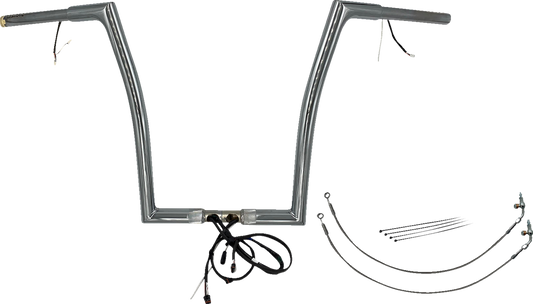 FAT BAGGERS INC. Handlebar Kit - Flat Top - 16" - Chrome 702916