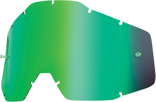 100% Accuri/Strata/Racecraft Lens - Green Mirror 51002-005-02