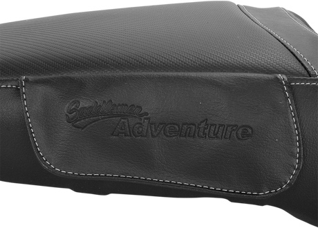 SADDLEMEN Adventure Tour Seat - One-Piece - Standard - Stitched - Black - Tiger 800 0810-T119