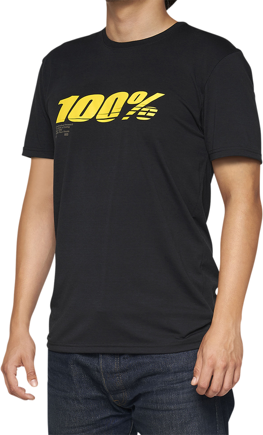 100% Tech Speed T-Shirt - Black - XL 35030-001-13