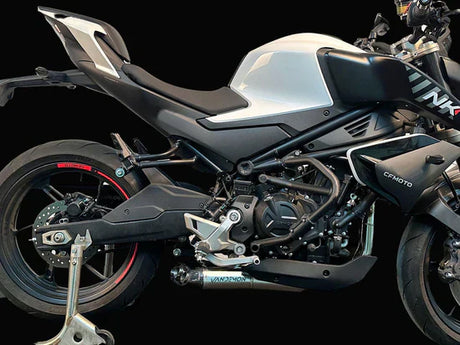 Vandemon CFMOTO 450NK Stainless Steel Low Mount Exhaust System  CFMOTO450NKSSLMEXHA VA-100
