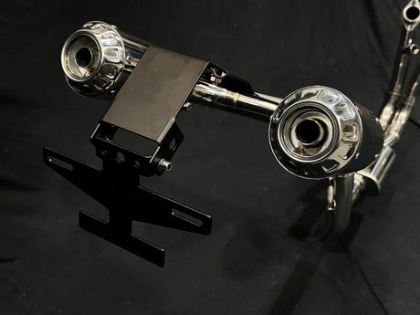 Vandemon CFMOTO single-sided swingarm  450SR-S 2023-2024 Stainless Steel / Titanium High Mount Exhaust System CFMOTO450SRSHMEXHC VA-8