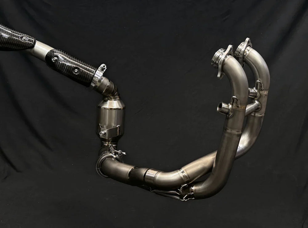 Vandemon CFMOTO 800MT Adventure Titanium Exhaust System  CFMOTOMT8ADEXHBRA VA-108