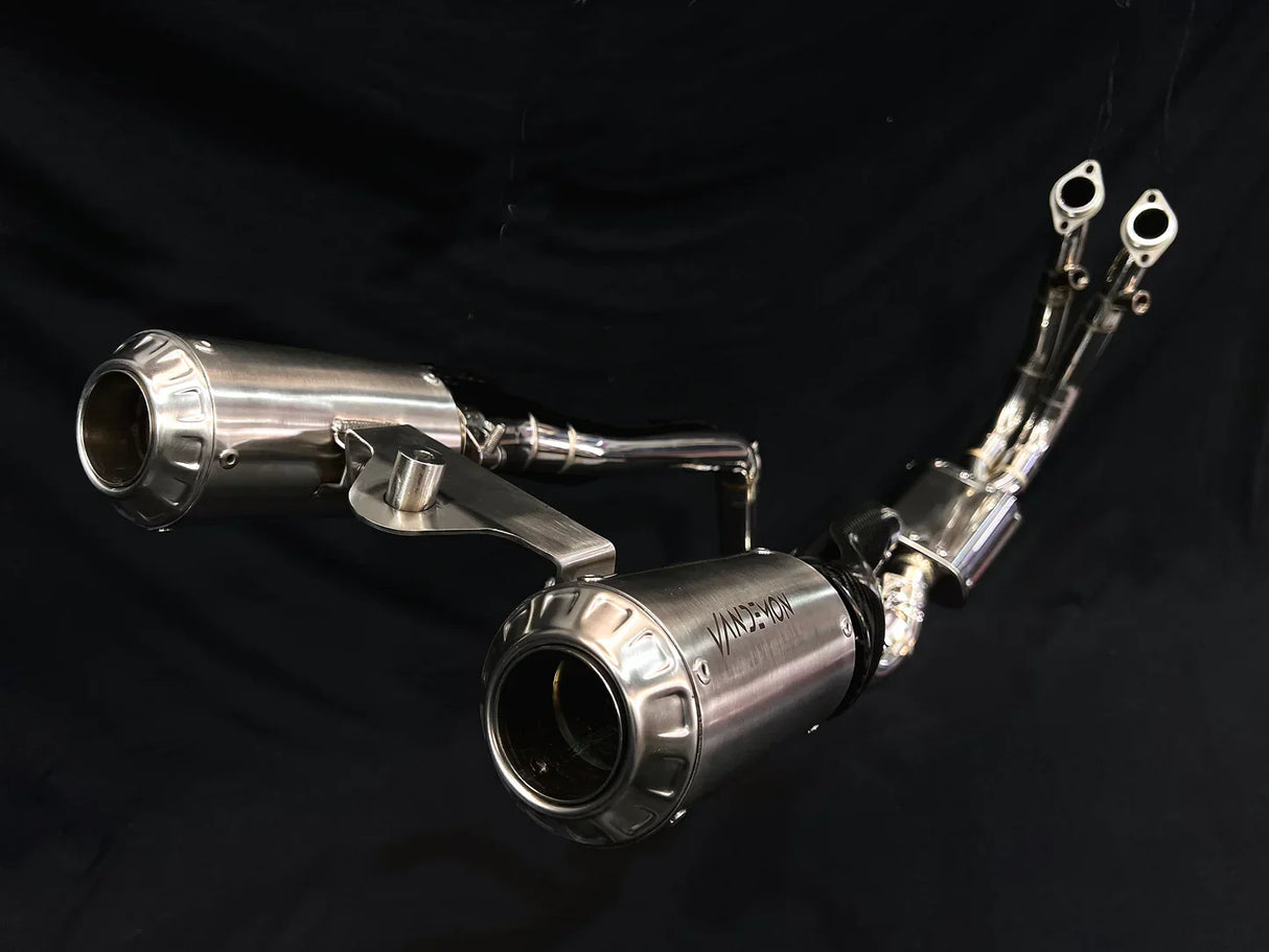 IN STOCK Vandemon CFMOTO single-sided swingarm  450SR-S 2023-2025 Stainless Steel / Titanium High Mount Exhaust System CFMOTO450SRSHMEXHC VA-8