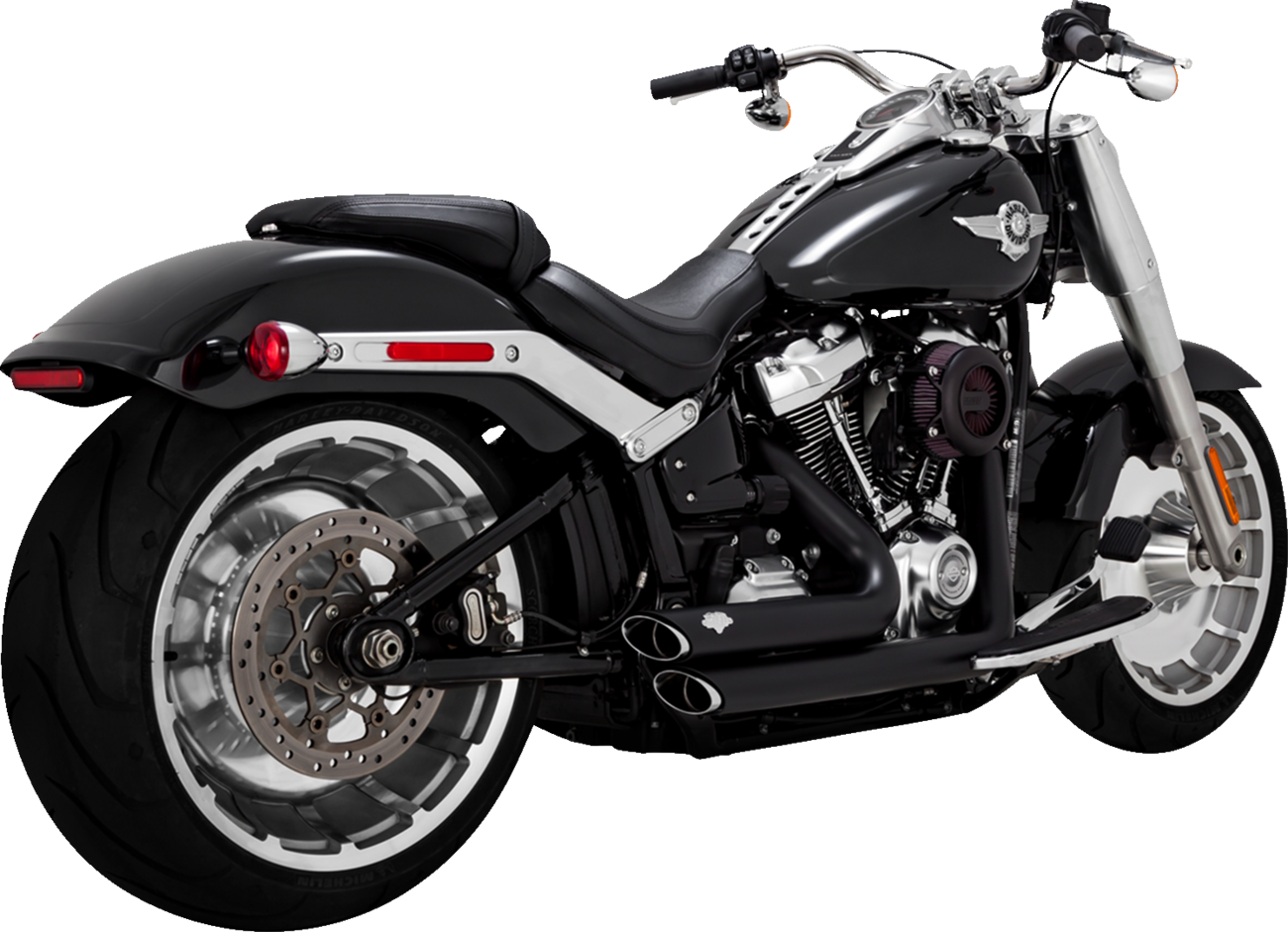 VANCE & HINES Shortshots Staggered Exhaust System - Matte Black 47335