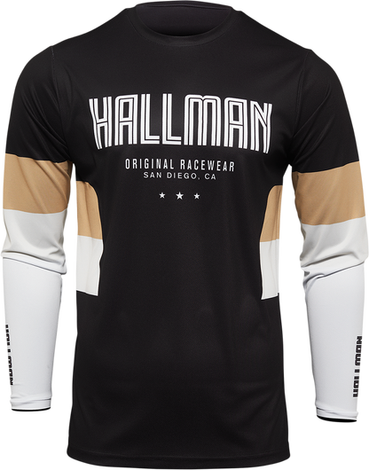 THOR Hallman Differ Draft Jersey - Black/Latte - Large 2910-6594