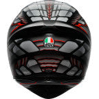 AGV K1 S Helmet - Lyzard - Matte Black/Gray/Red - Large 2118394003-044-L