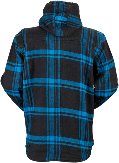 Z1R Timber Flannel Shirt - Black/Blue - Large 3040-2842