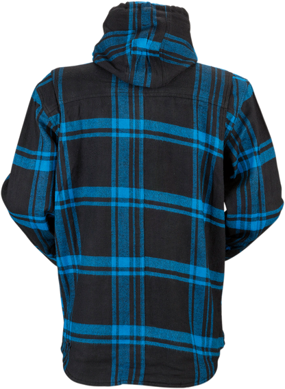 Z1R Timber Flannel Shirt - Black/Blue - 2XL 3040-2844