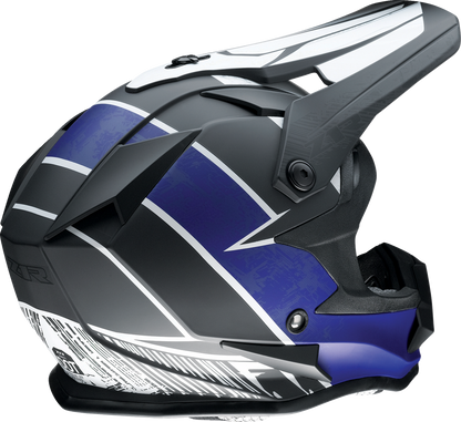 Z1R Youth F.I. Helmet - Fractal - MIPS - Matte Black/Blue - Small 0111-1511