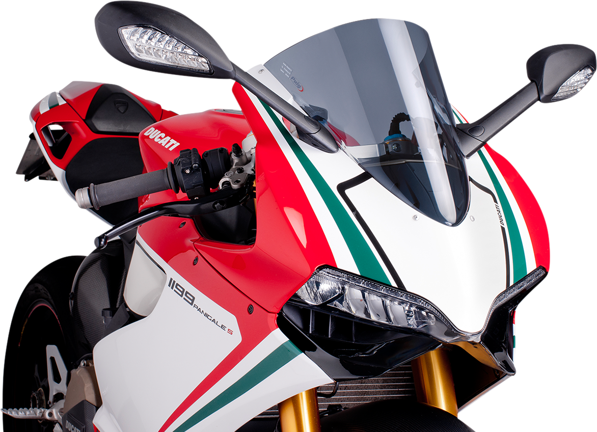 PUIG HI-TECH PARTS Race Windscreen - Smoke - Panigale 5990H