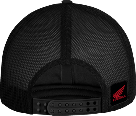 HONDA APPAREL Honda Wing Flat Bill Hat - Black/Red NP21A-H3170