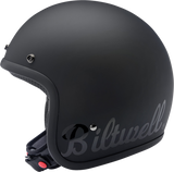 BILTWELL Bonanza Helmet - Flat Black Factory - 2XL 1001-638-206