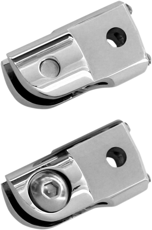 ACCUTRONIX Rear Footpeg Adapter - Chrome FPMT401-C