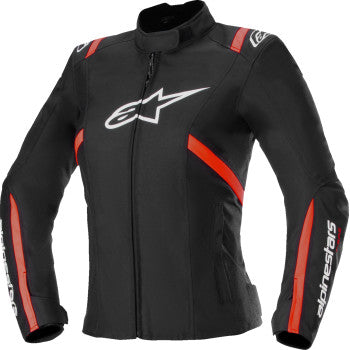 ALPINESTARS Stella T-SPS v2 WP Jacket - Black/White/Red Fluo - Small 3210225-1231-S