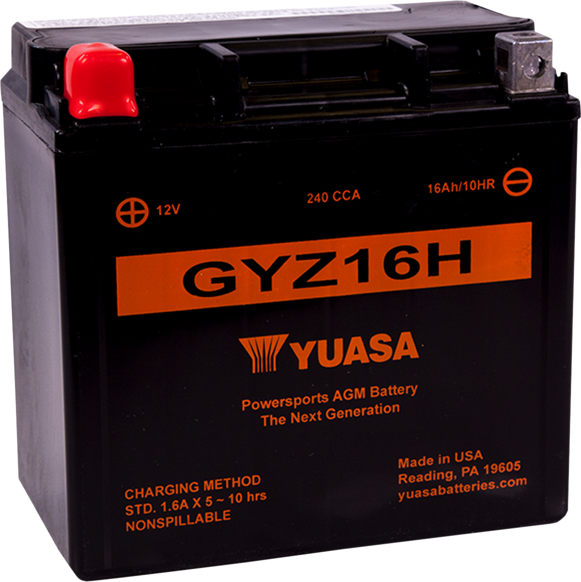 YUASA AGM Battery - GYZ16H YUAM716GH