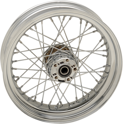 DRAG SPECIALTIES Rear Wheel - Single Disc/No ABS - Chrome - 17"x4.50" - '08-'17 FXD 64409