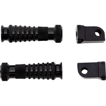 GILLES TOOLING Sport Footpegs - Passenger - Black RGK-370-UF16-B