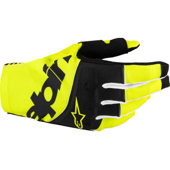 ALPINESTARS Techstar MX Gloves - Black/Fluo Yellow - Medium  3560125-155-M