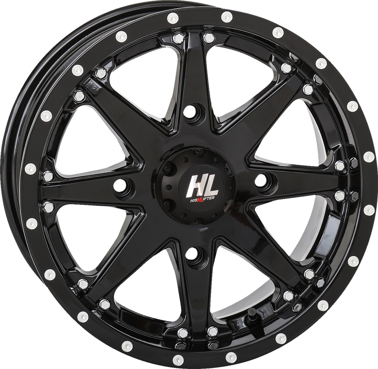 HIGH LIFTER Wheel - HL10 - Front/Rear - Gloss Black - 14x7 - 4/156 - 5+2 (+30 mm) 14HL10-1256