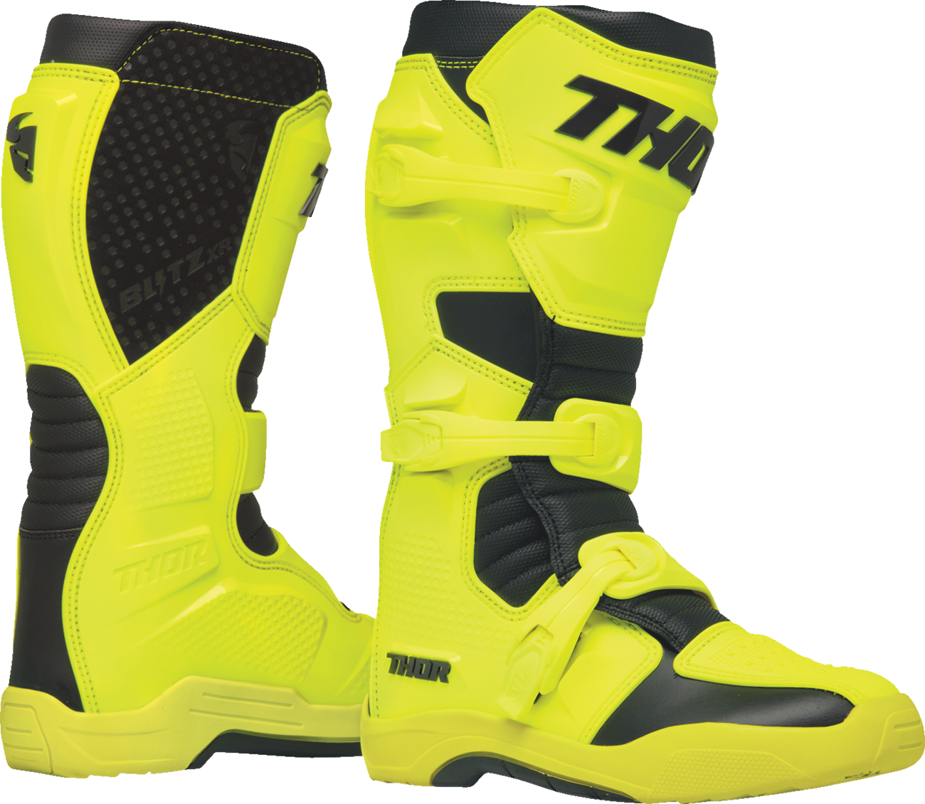 THOR Blitz XR Boots - Acid/Black - Size 7 3410-3118