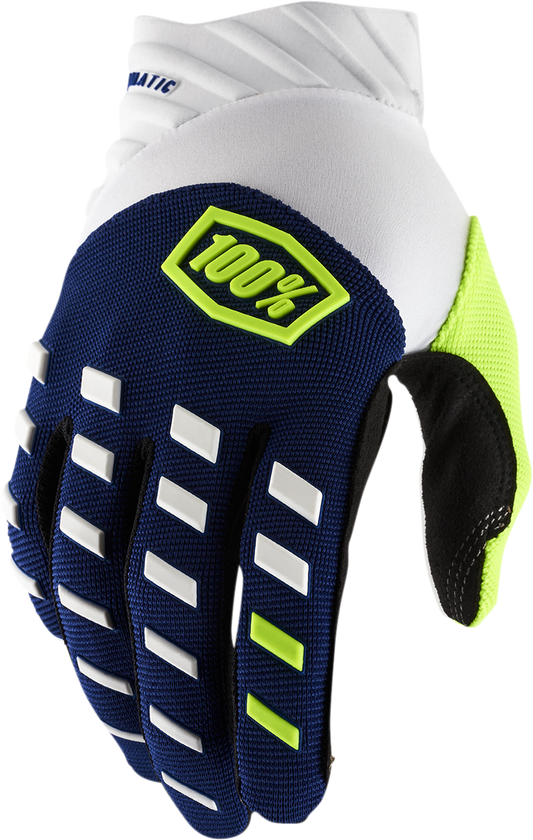 100% Airmatic Gloves - Navy/White - XL 10000-00018
