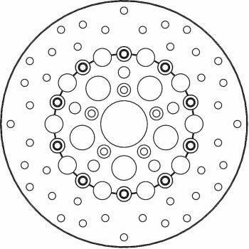 MOTO-MASTER Brake Rotor - Front - Kingman 111081-PU