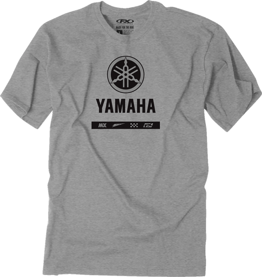 FACTORY EFFEX Yamaha Alpha T-Shirt - Heather Gray - Medium 27-87232