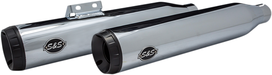 S&S CYCLE Grand National Race Mufflers for Softail - Chrome 550-0738