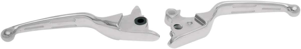 Palancas DRAG SPECIALTIES - Ranuradas - Cromadas H07-0587