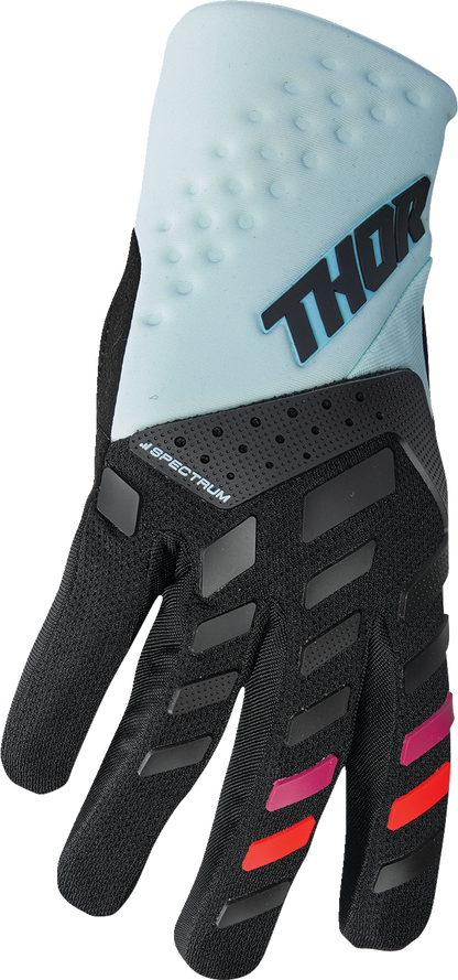 THOR Women's Spectrum Gloves - Black/Light Mint - Medium 3331-0235