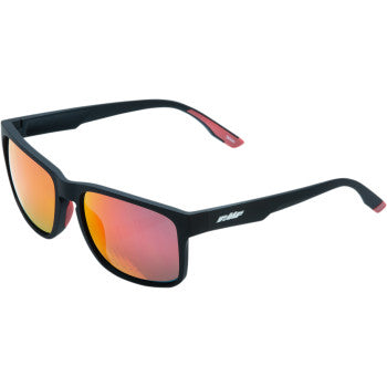 FMF Gears Sunglasses - Matte Black - Red Mirror Lens  F-61503-251-01