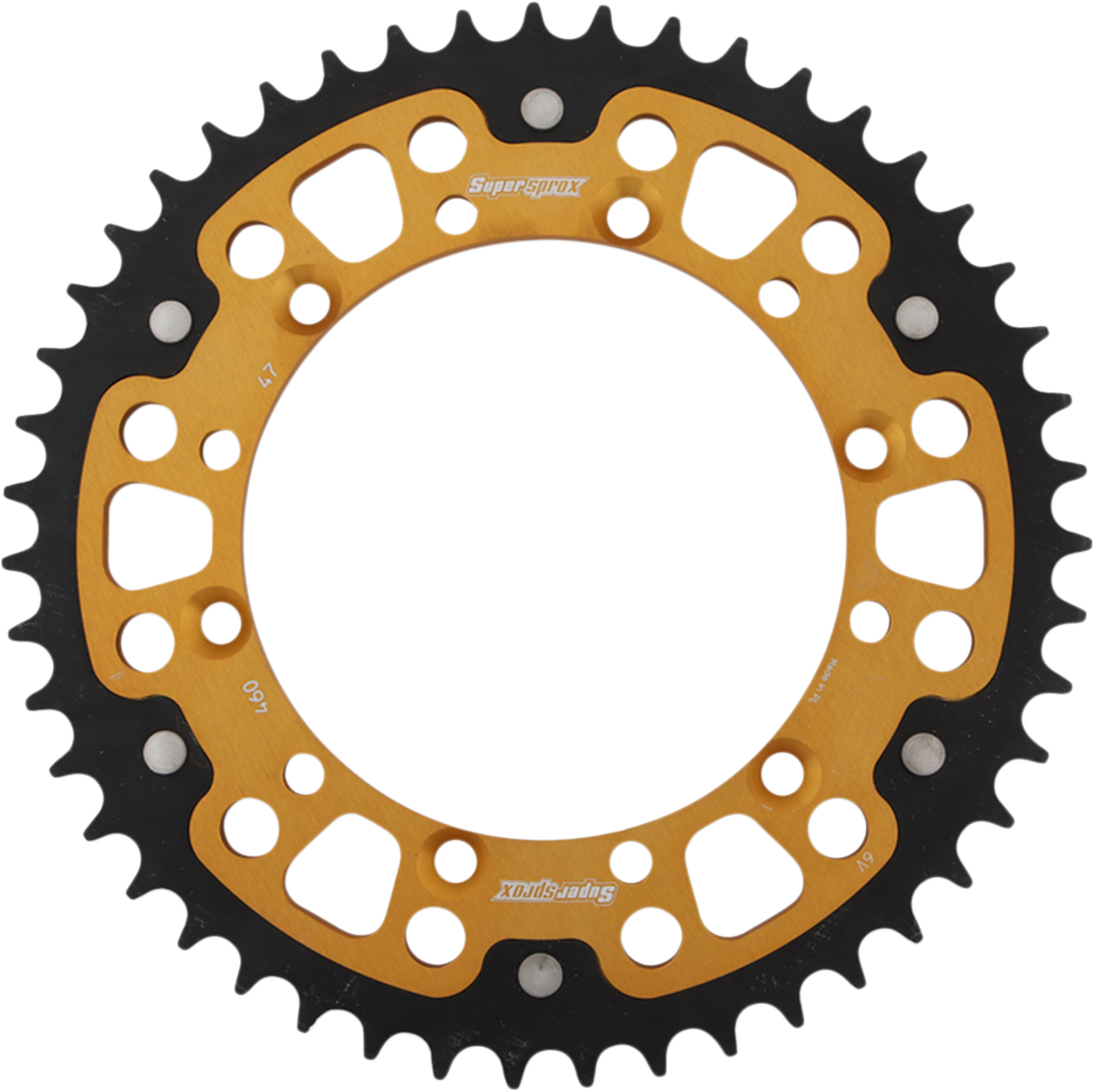 SUPERSPROX Stealth Rear Sprocket - 47 Tooth - Gold - Kawasaki/Suzuki RST-460-47-GLD