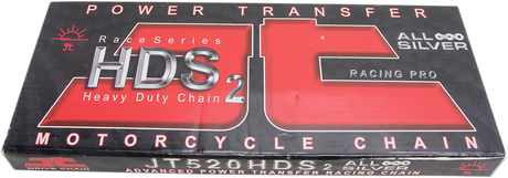 JT CHAINS 520 HDS - Ultimate Competition Chain - Nickel - 120 Links JTC520HDSNN120S