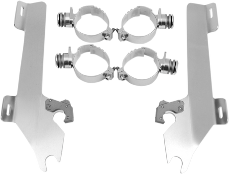 MEMPHIS SHADES Batwing Trigger Lock Mounting Kit - Kingpin - Polished MEK1927