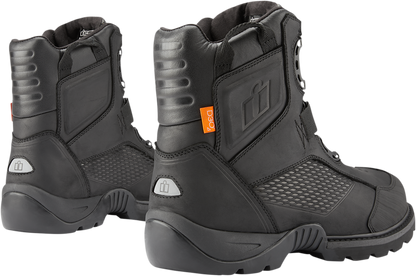 ICON Stormhawk Boots - Black - Size 8.5 3403-1151