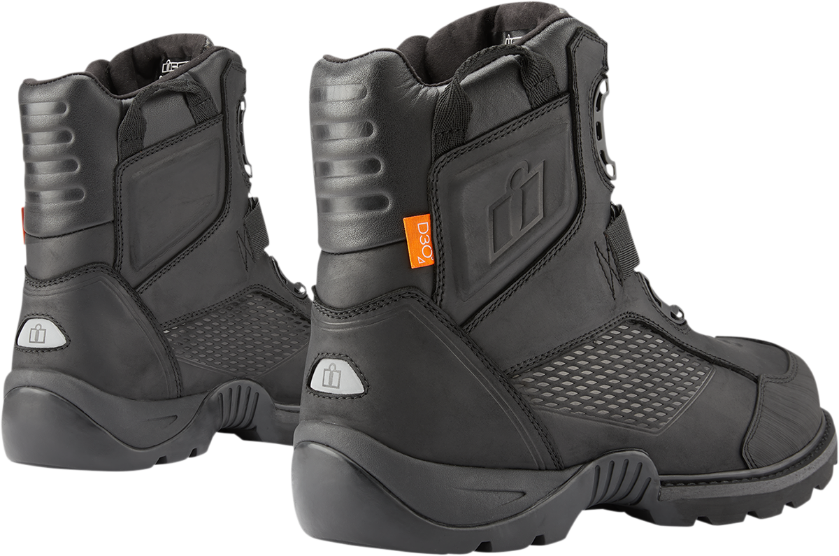 ICON Stormhawk Boots - Black - Size 11.5 3403-1157