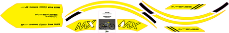 D'COR VISUALS Graphics Kit for Tazer MX - Yellow 10-80-100-YL