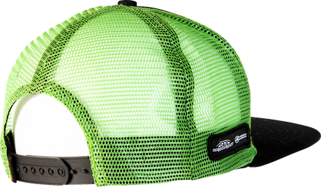 D'COR VISUALS Kawasaki Line Hat - Black/Green - One Size 70-133-1