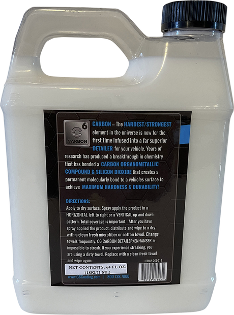 CYCLE CARE FORMULAS C6 Detailer - 64 U.S. fl oz. C6D200164
