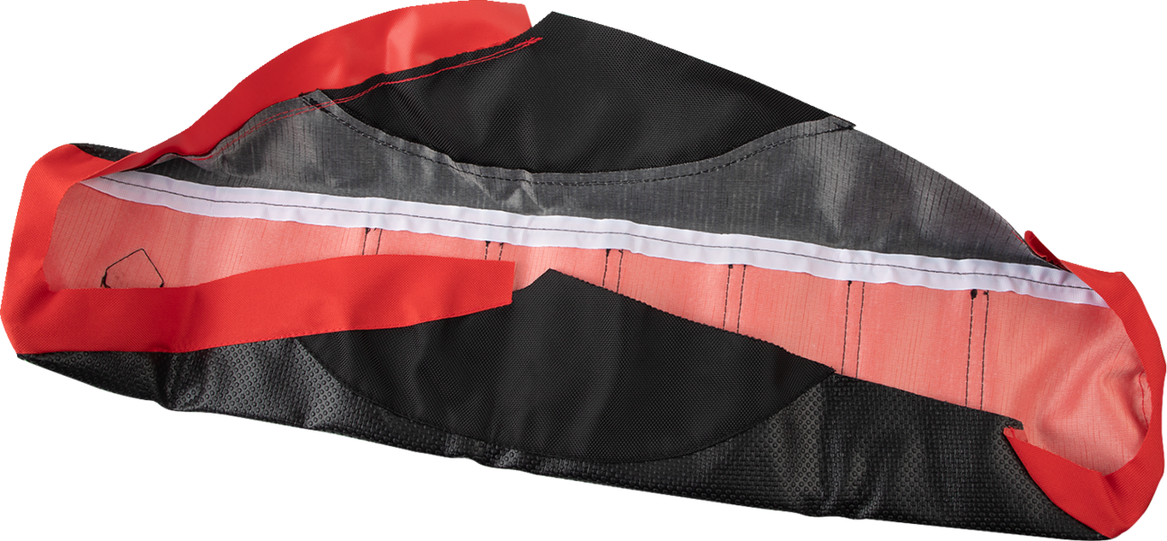 FLU DESIGNS INC. Pro Rib Seat Cover - Black/Red/Black - CRF '21-'23 15507