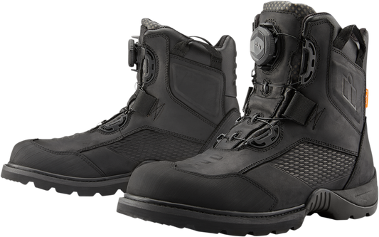 ICON Stormhawk Boots - Black - Size 14 3403-1160