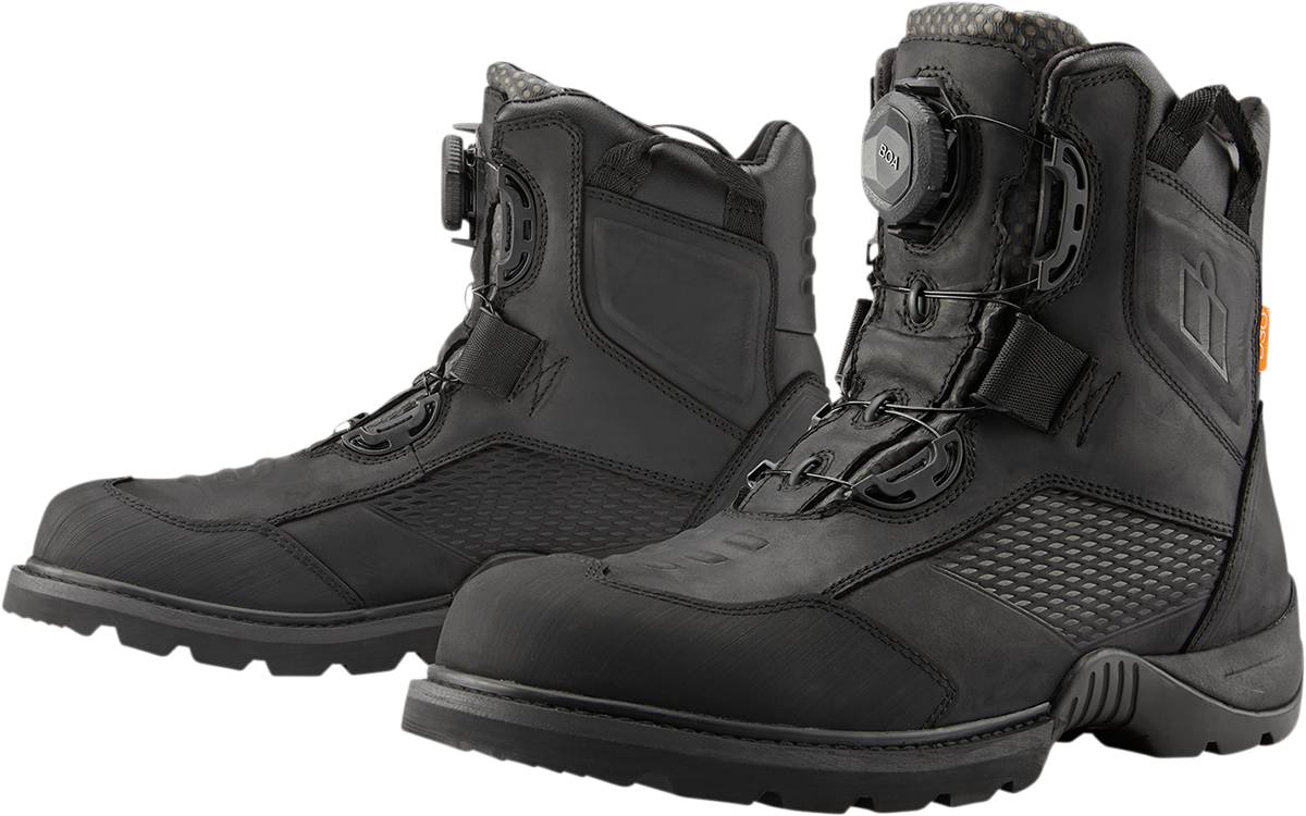 ICON Stormhawk Boots - Black - Size 9 3403-1152